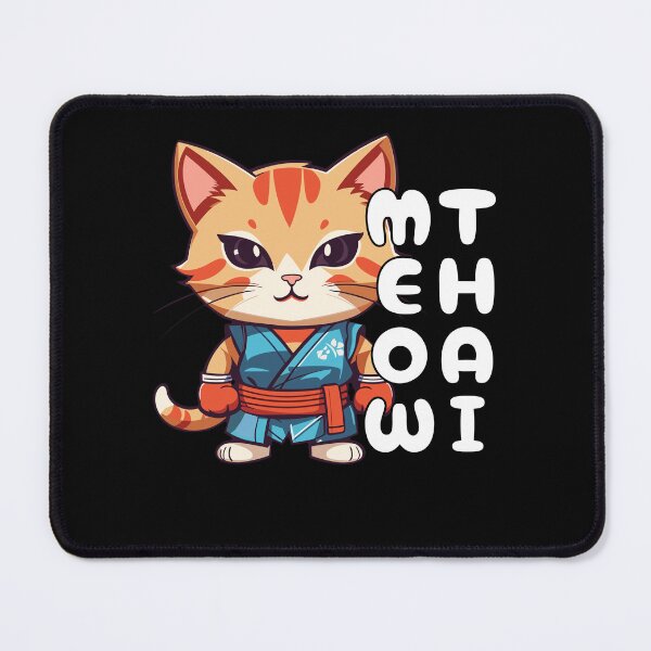 Item preview, Meow-Thai Muay Thai Cat designed and sold by ElCrocodel.