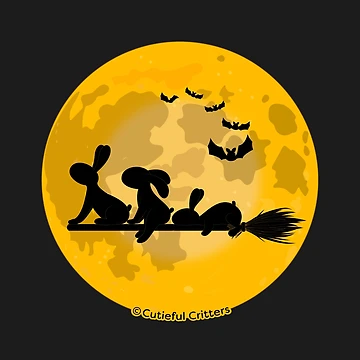 Artwork thumbnail, Moon Ride by Cutieful Critters