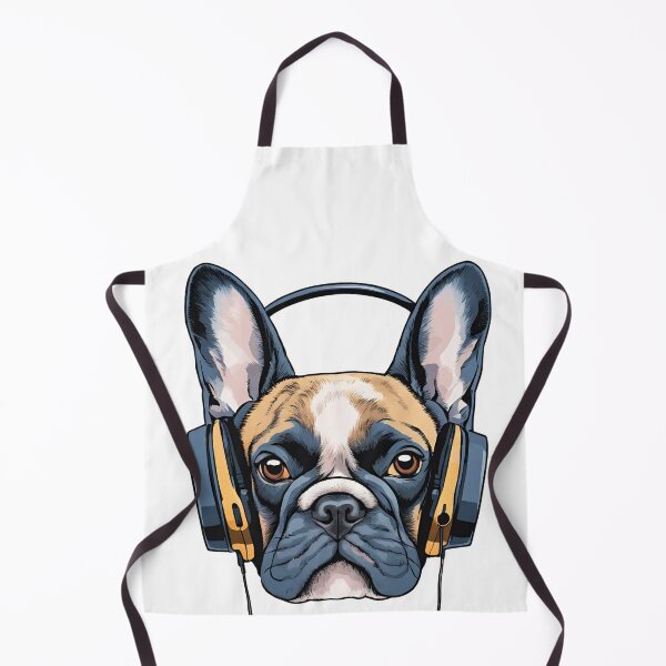 Item preview, French Bulldog with Headphones designed and sold by Mariana Piana.