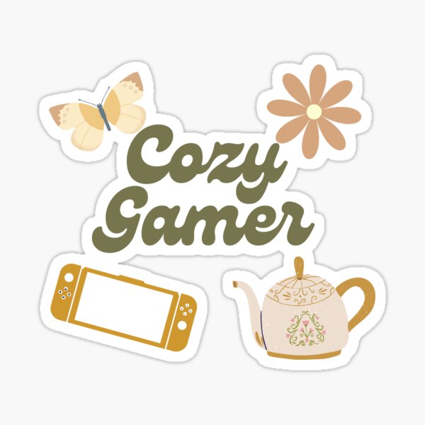Cozy Gamer Essentials Sticker for Sale by Clefairy Creations