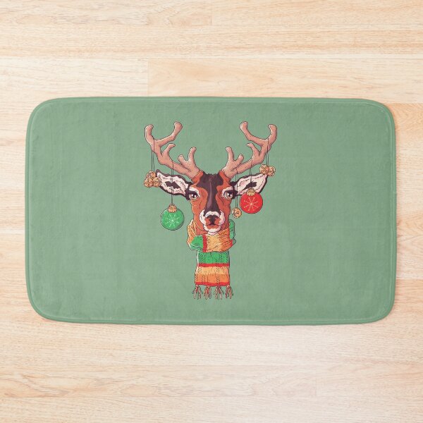 Item preview, Winter Reindeer Merry Christmas Santa’s Deer designed and sold by ArtByKattie.
