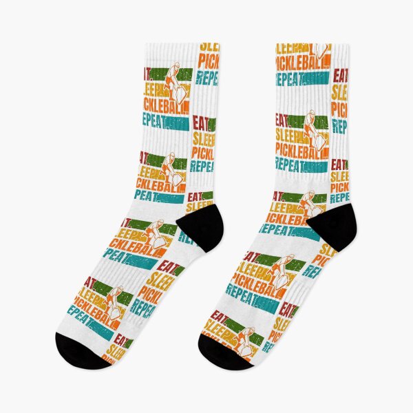 Item preview, Eat Sleep Pickleball Repeat Funny Pickleball Sayings Lover Pickleball Player Mom Pickleball Dad Retro designed and sold by shoptshirtswag.