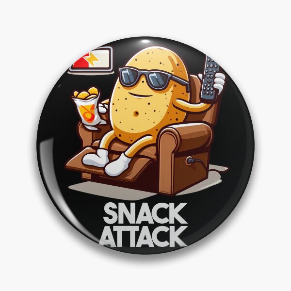 Item preview, Snack Attack Couch Potato Classic designed and sold by BobbyTee Merch.