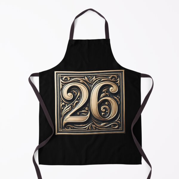 Item preview, Number 26 house sign number sticker in brass designed and sold by carlarmes.