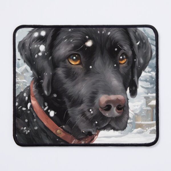 Item preview, Chocolate Labrador In Snow designed and sold by Gabriela McDaniel.
