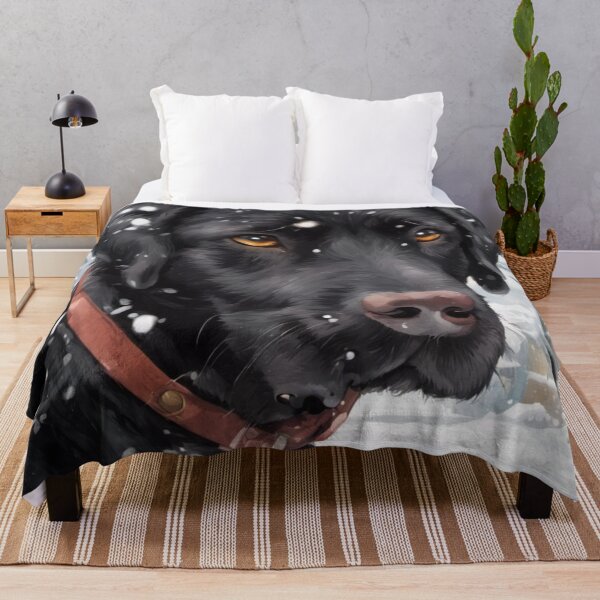 Item preview, Chocolate Labrador In Snow designed and sold by Gabriela McDaniel.