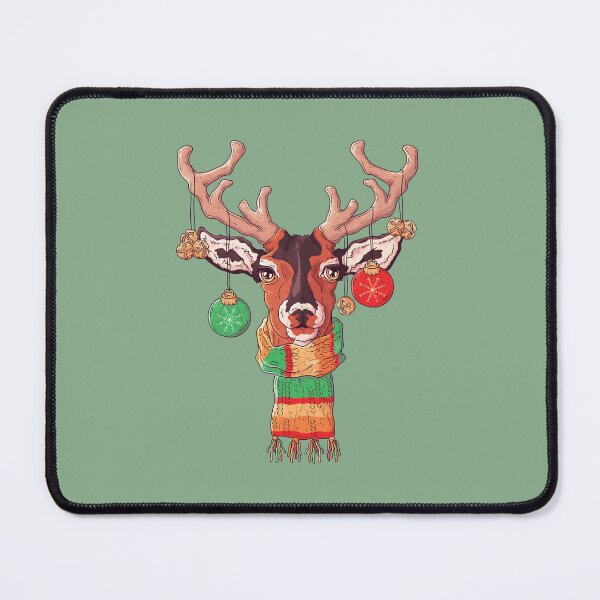 Item preview, Winter Reindeer Merry Christmas Santa’s Deer designed and sold by ArtByKattie.
