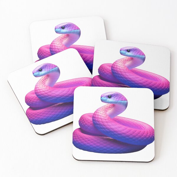 Item preview, Bright Pink Poisonous Snake designed and sold by beddreams.