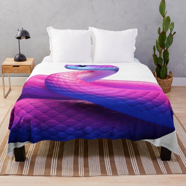 Item preview, Bright Pink Poisonous Snake designed and sold by beddreams.
