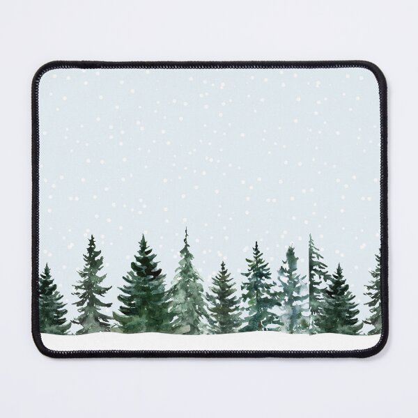 Item preview, Watercolour Watercolor Winter Pine Trees designed and sold by giftsbyliv.