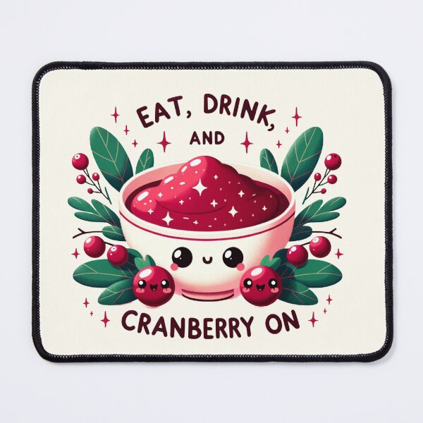 Item preview, Eat, Drink, and Cranberry On designed and sold by ZenEverAI.