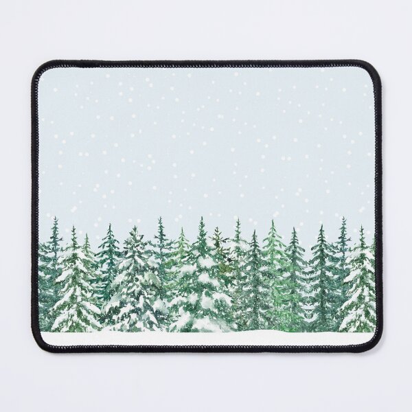 Item preview, Snowy Winter Pine Trees designed and sold by shopcosmiclatte.