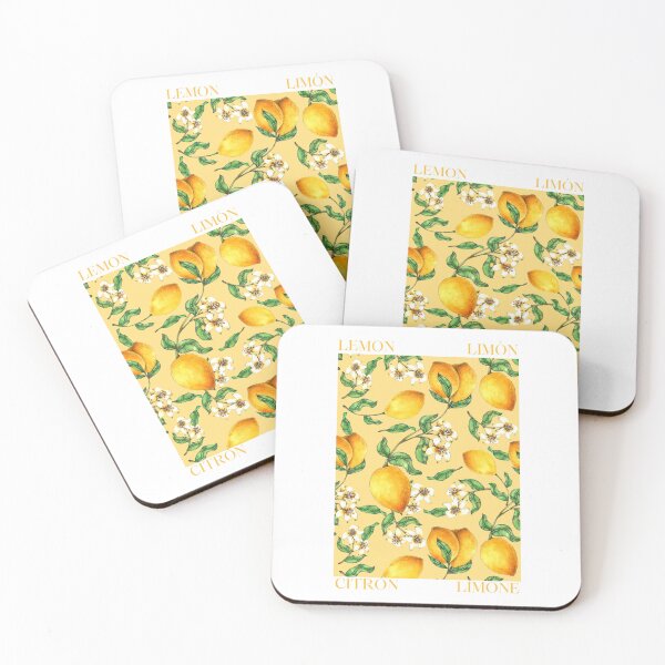 Item preview, Lemon Fruit Market Spanish French Italian Print designed and sold by shopcosmiclatte.