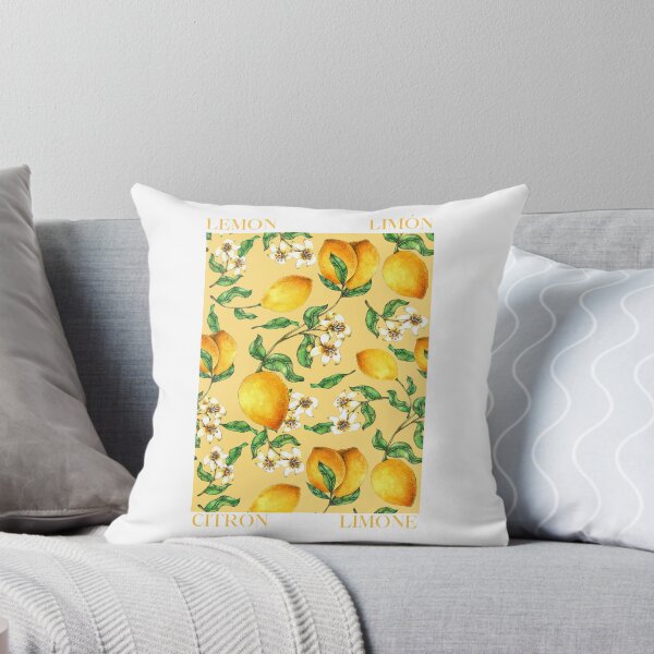 Item preview, Lemon Fruit Market Spanish French Italian Print designed and sold by shopcosmiclatte.