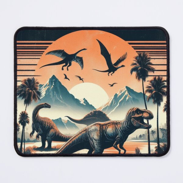 Item preview, #dinosaurs #sunset #mountains designed and sold by KICIART.