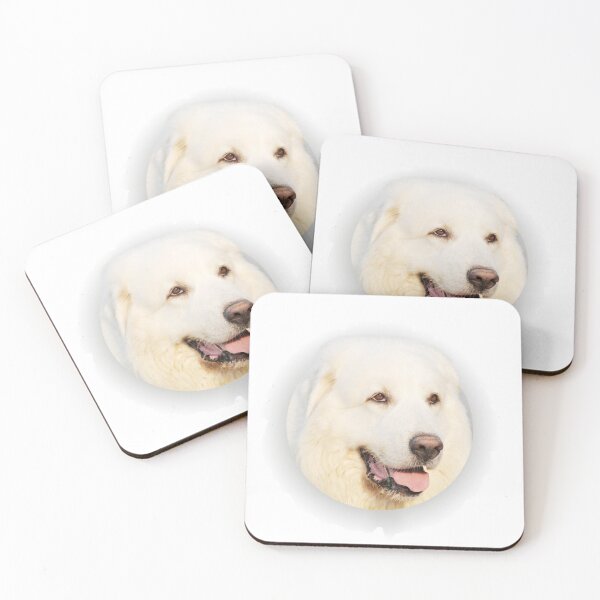 Item preview, Head of the white Pyrenean mountain dog designed and sold by Schubbels-Tiere.