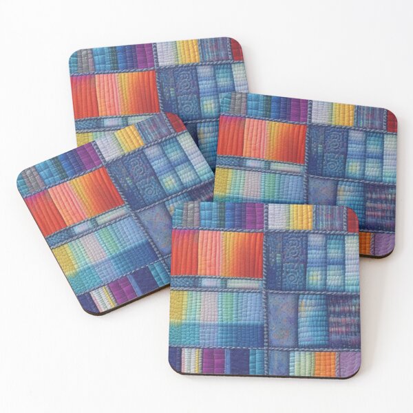 Item preview, Colorful denim Patchwork  designed and sold by Roxburylane.