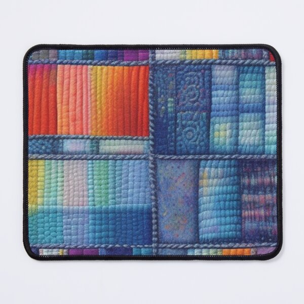Item preview, Colorful denim Patchwork  designed and sold by Roxburylane.
