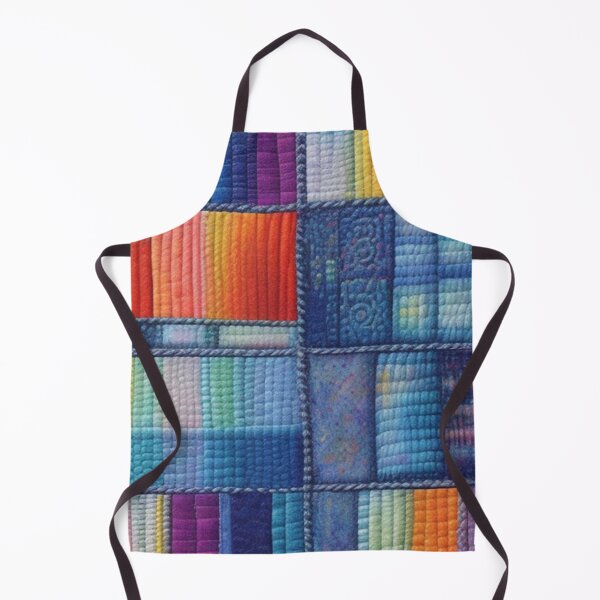 Item preview, Colorful denim Patchwork  designed and sold by Roxburylane.