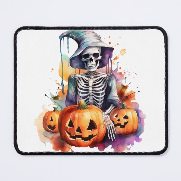 Item preview, watercolor skeleton halloween designed and sold by Mickeymouse2023.
