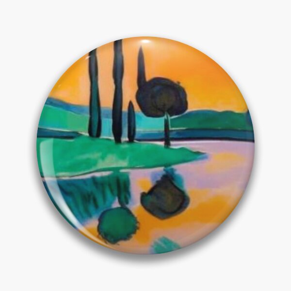 Item preview, Cypress and Olive trees by river designed and sold by George Hutton Hunter.
