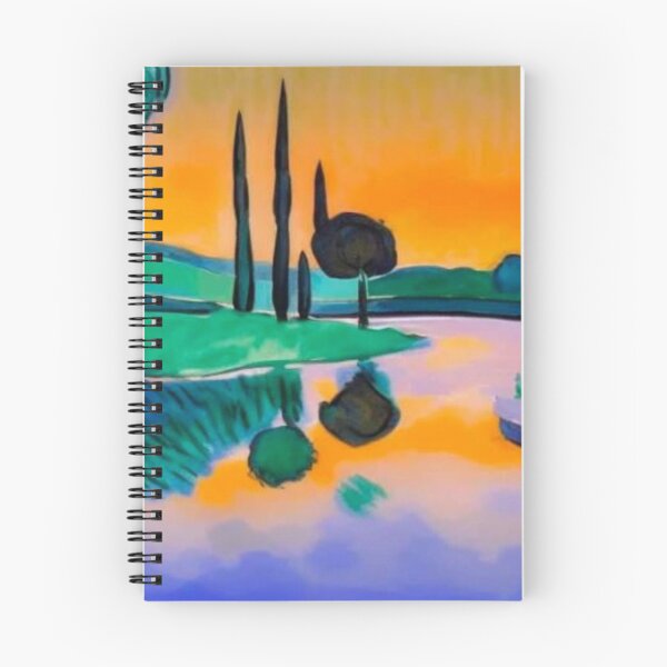 Item preview, Cypress and Olive trees by river designed and sold by George Hutton Hunter.
