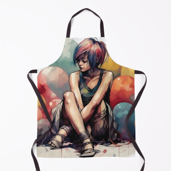 Item preview, Colored Pensketch - Girl with baloons designed and sold by ManuelAndreas.