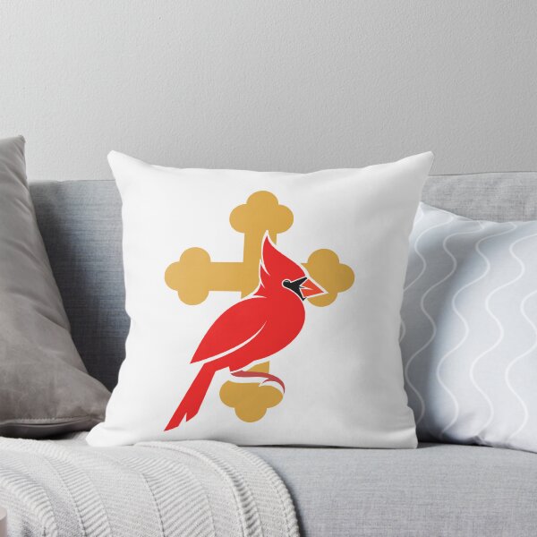 Item preview, Cardinal Cross Sticker designed and sold by fritzcm.