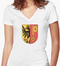 Armoiries du canton de Genève T-shirt col V femme