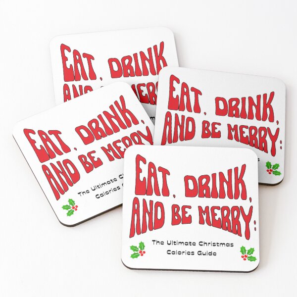 Item preview, Christmas gift idea, "Eat, Drink, and Be Merry: The Ultimate Christmas Calories Guide"  designed and sold by LindaLG.