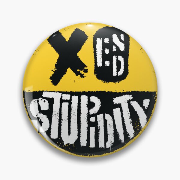 Item preview, END STUPIDITY: Smiley Face Design - Funny Anti Stupidity Message designed and sold by pelagio.