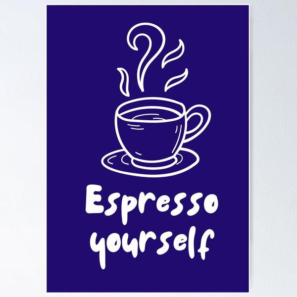 Colorful Espresso Maker Poster by drdigitaldesign