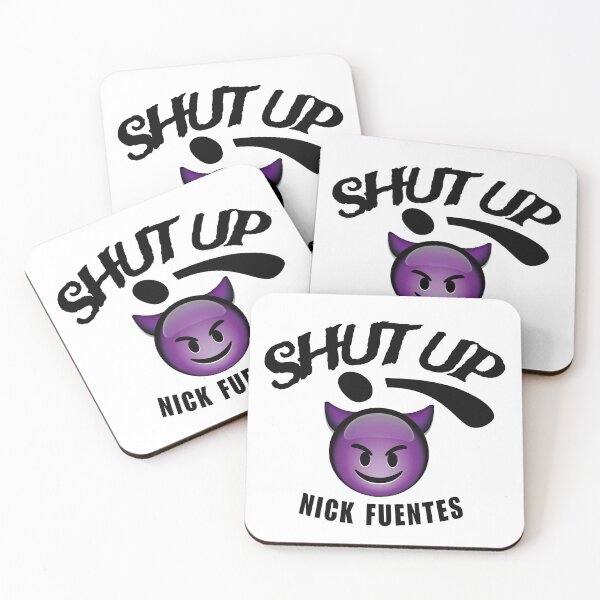 Item preview, Shut-up Nick Fuentes design / I don't know this nick Fuentes - T-shirt, sticker designed and sold by YourDreamyDesign.