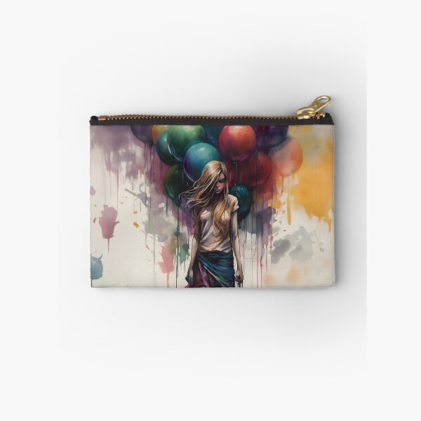 Item preview, Colored Pensketch - Girl with baloons designed and sold by ManuelAndreas.