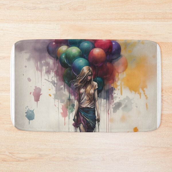 Item preview, Colored Pensketch - Girl with baloons designed and sold by ManuelAndreas.