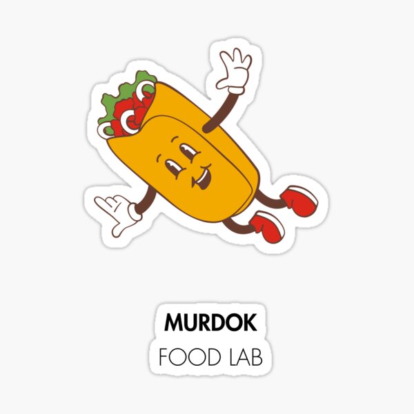 Murdok Food Lab - Burrito Sticker