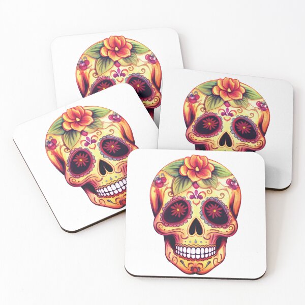 Item preview, Day of the Dead Flower Skull designed and sold by AttiPop.