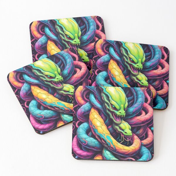 Item preview, Bioluminescent Neon Alien Snakes designed and sold by ItaloIrlandese.