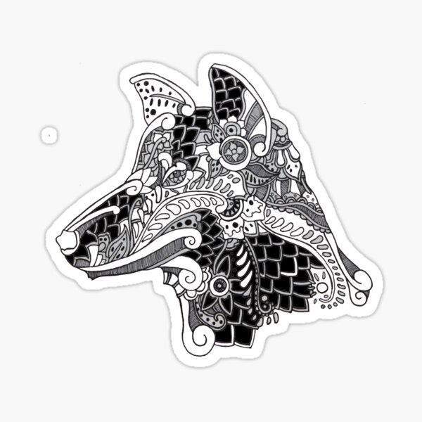 Wolf Pattern Sticker