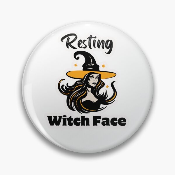 Item preview, 'Resting Witch Face' Halloween Sticker designed and sold by ImagStation.
