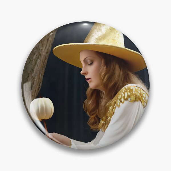 Item preview, Pretty White Witch With Magic Flower designed and sold by KoliBabb.