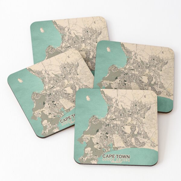 Item preview, Cape Town City Map of South Africa - Vintage designed and sold by deMAP.