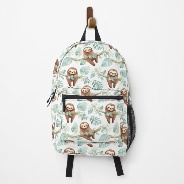 Item preview, Lazy Days: Adorable Sloth Enjoying a Relaxing Summer designed and sold by qoodesignstudio.