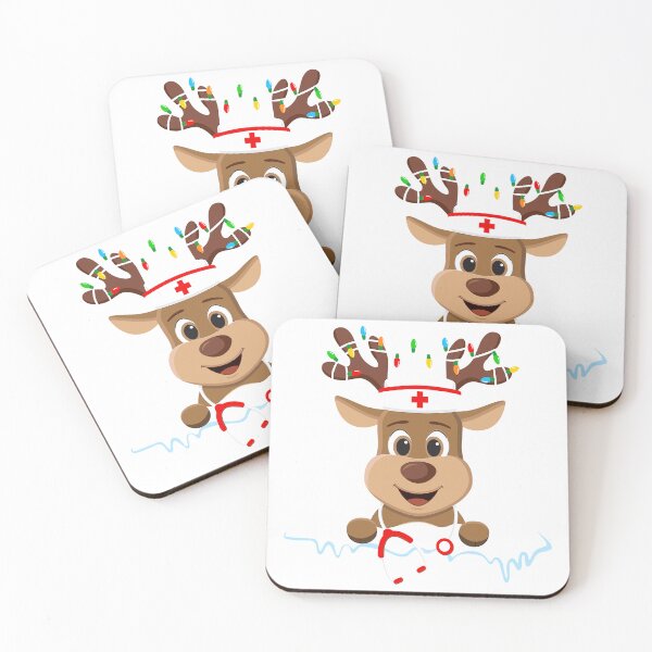 Item preview, Christmas Nurse Love NICU RN ER Santa Reindeer Nurse Hat Elf designed and sold by FirstTouch.