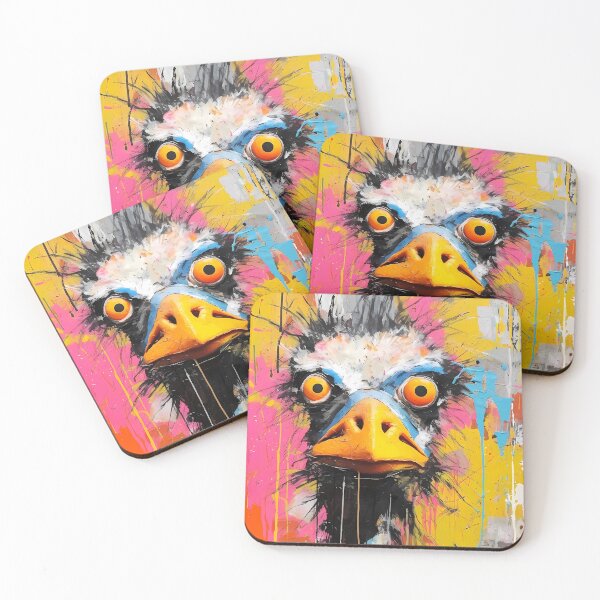 Item preview, Bird Art: Ostrich WOW-some. designed and sold by GiveMeMood.
