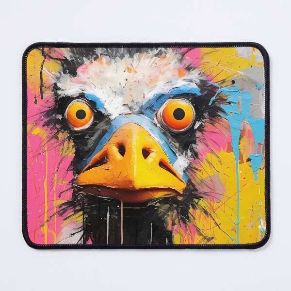 Item preview, Bird Art: Ostrich WOW-some. designed and sold by GiveMeMood.
