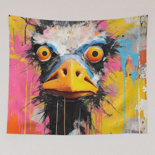 Item preview, Bird Art: Ostrich WOW-some. designed and sold by GiveMeMood.