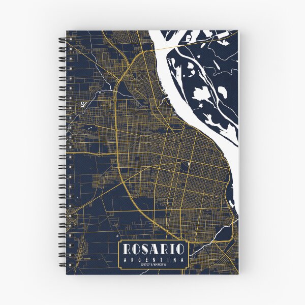 Item preview, Rosario City Map of Argentina - Gold Art Deco designed and sold by deMAP.