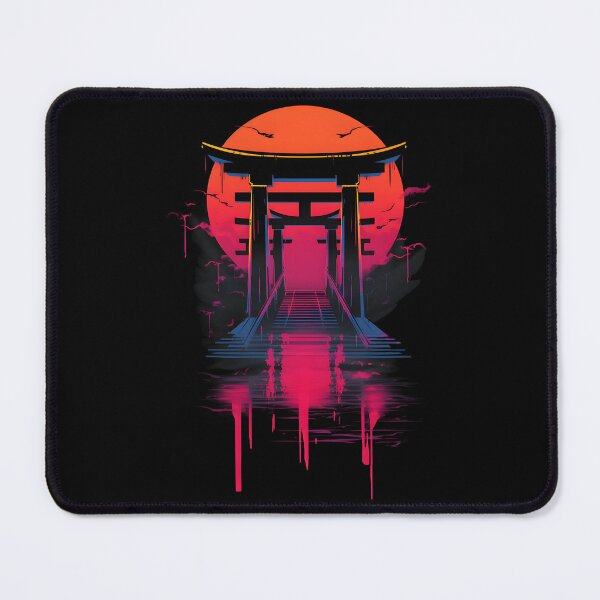 Aperçu de l'œuvre Porte Torii Cyberpunk créée et vendue par Edgeofnowhere.