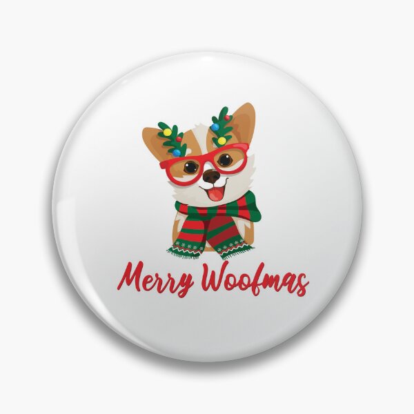 Item preview, Merry Christmas Winter Holiday Happy Dog  designed and sold by ArtByKattie.